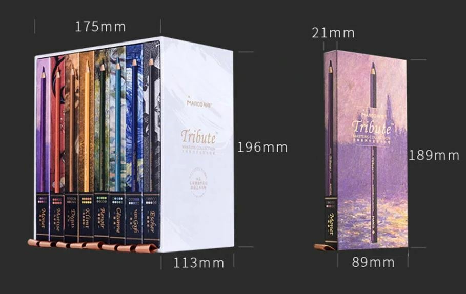 Marco Tribute Professional Art Collection Colored pencils set of 80 colors