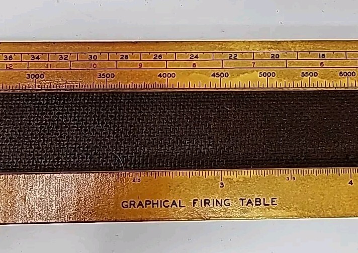 WW2 US Army Graphical Table Slide w Carrying Case U87