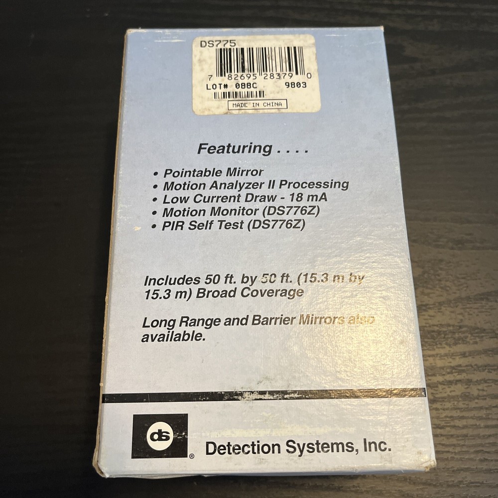 DETECTION SYSTEMS DS775 Motion Analyzer/ White