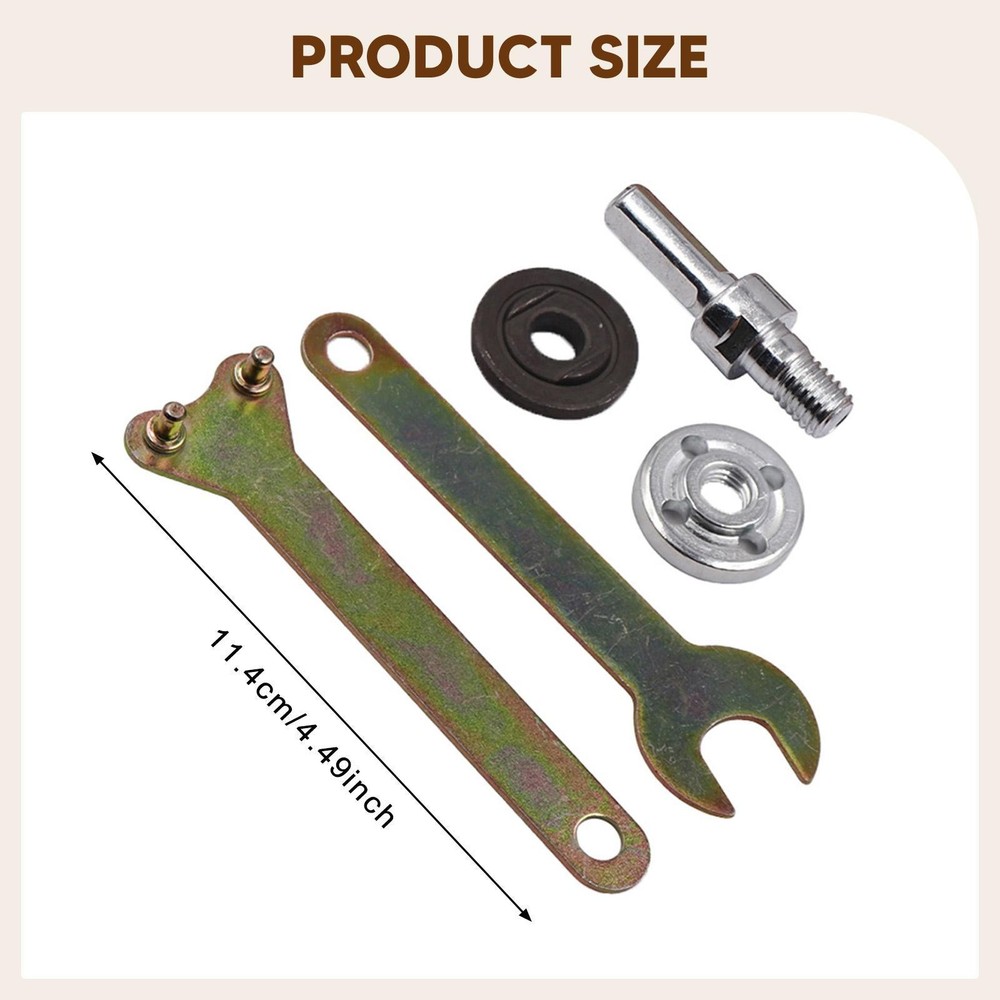 Angle Grinder Connecting Rod Adapter Iron Mandrel Conversion Tool Set for