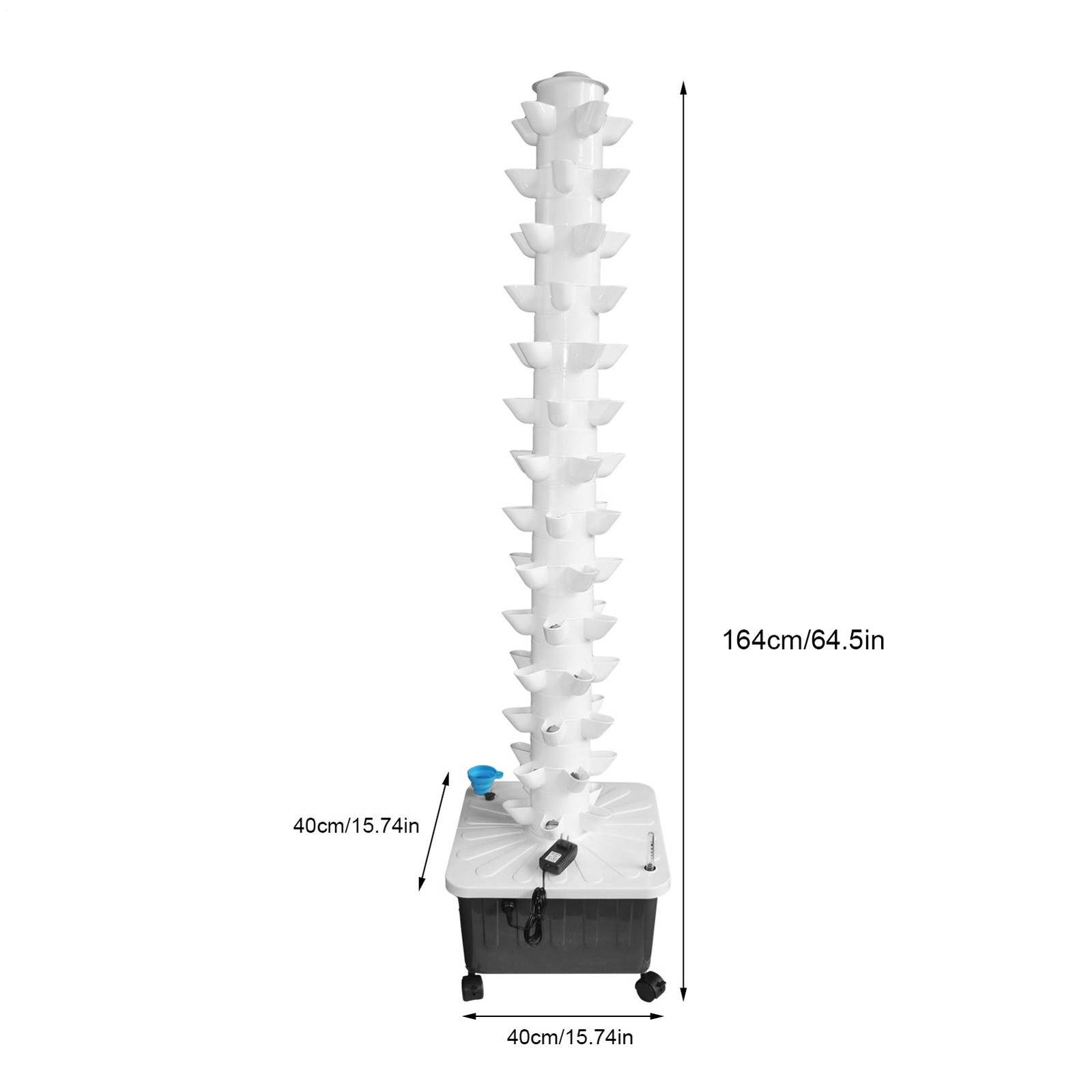 Vertical 70-Pots Hydroponics Tower Set Hydroponic Growing System Home Gardening