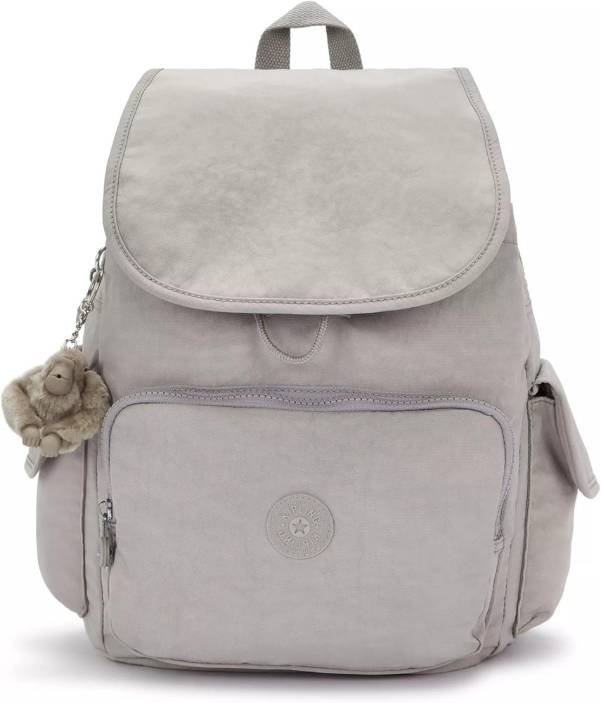 Kipling Women's City Pack Backpack, All-Day Versatile Daypack Grey Gris