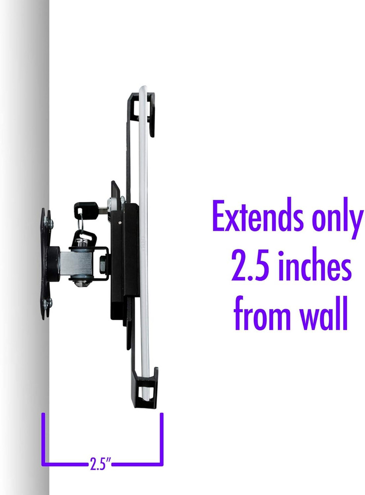 Compact Wall Mount – CTA Security Wall Mount with Lock & Key System for Ipad 10T