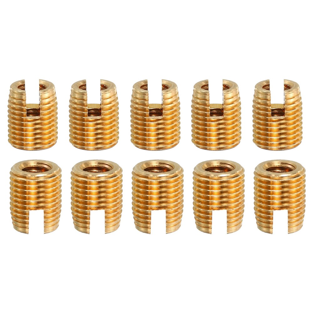 Self Tapping Threaded Inserts, 10pcs Inner M3 M5x6 Brass Nuts
