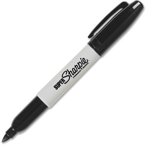 Sharpie Super Sharpie Permanent Markers, Fine Point, Black, 3pk