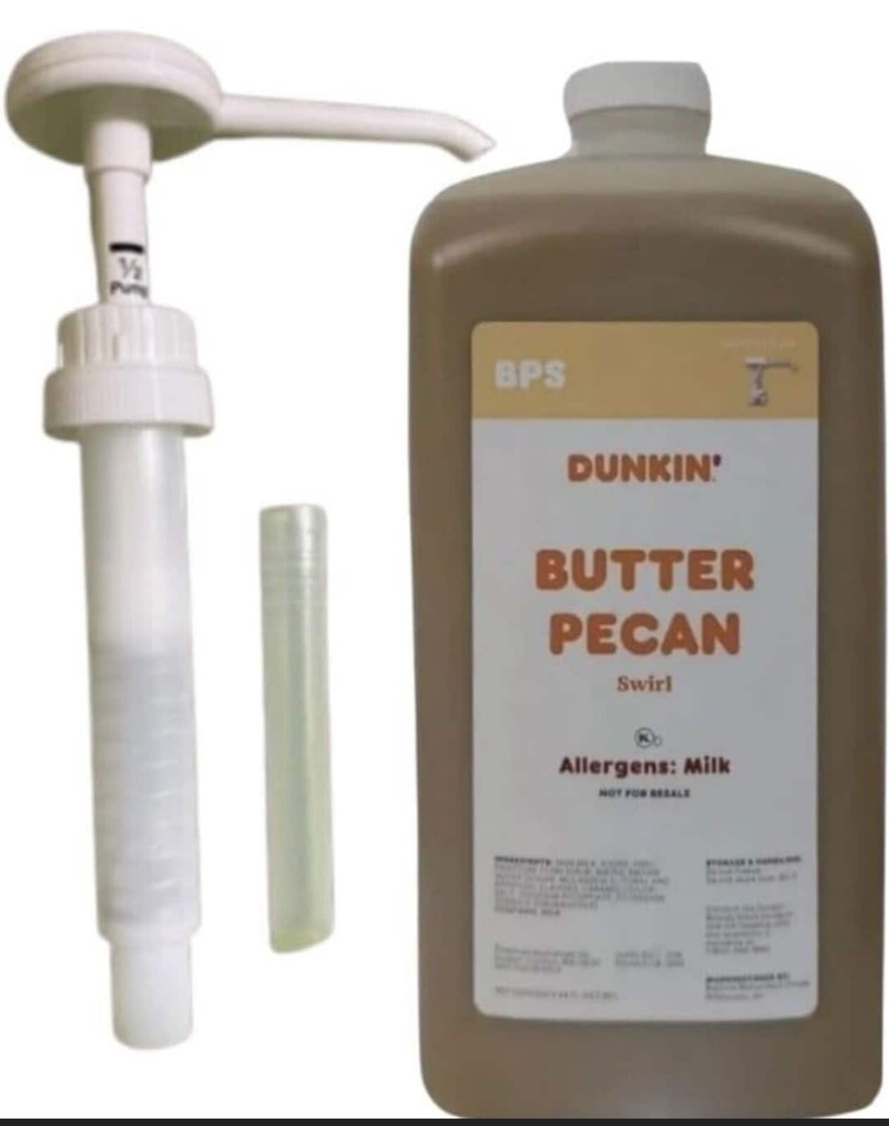 Dunkin Butter Pecan Swirl 64 Oz Jug With FREE SHIPPING EX 90+ Days From Purchase