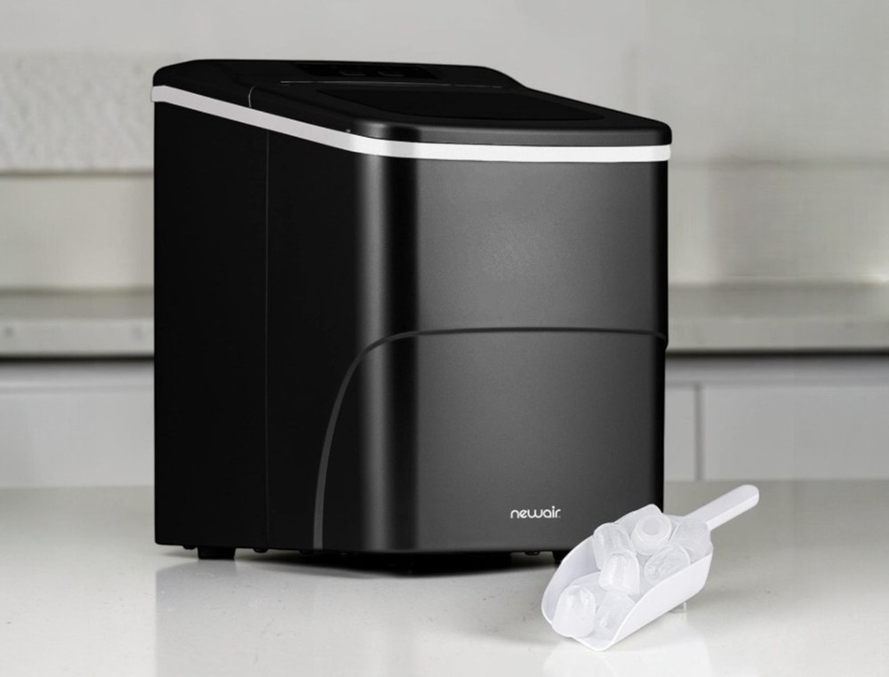 Newair Bullet Ice Maker Countertop 26 lbs/Day Ice Machine 2 Sizes Matte Black