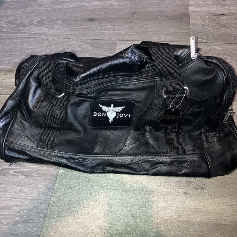 bon jovi canvas duffle tour bag