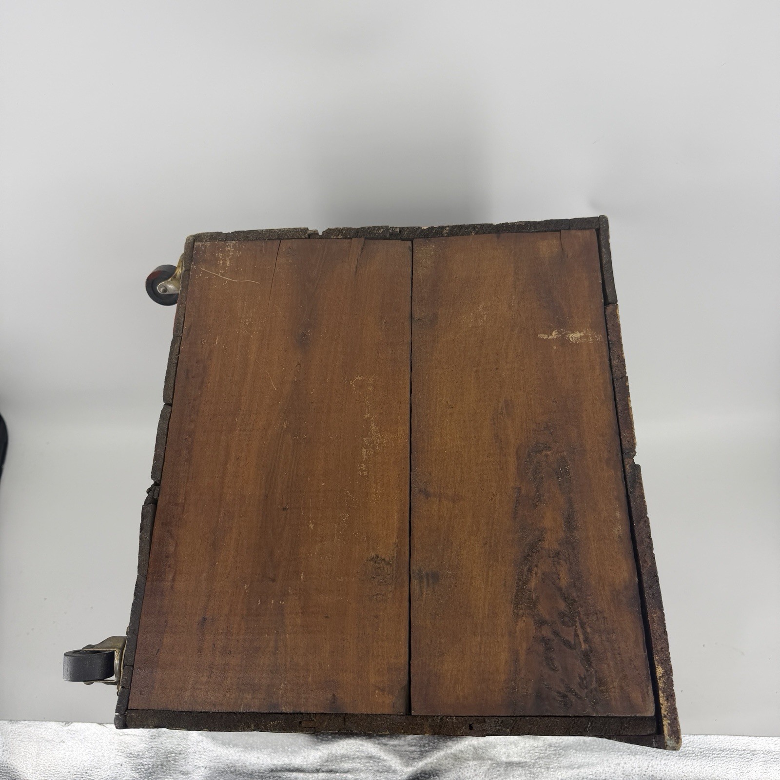 Vintage Hercules Powder Company Explosives Wood Crate Wheels Storage Box Decor