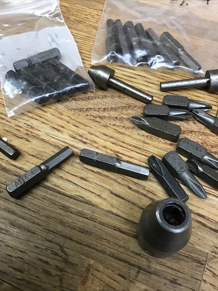 APEX Large Lot Of Insert Bits,hex , Square Holder