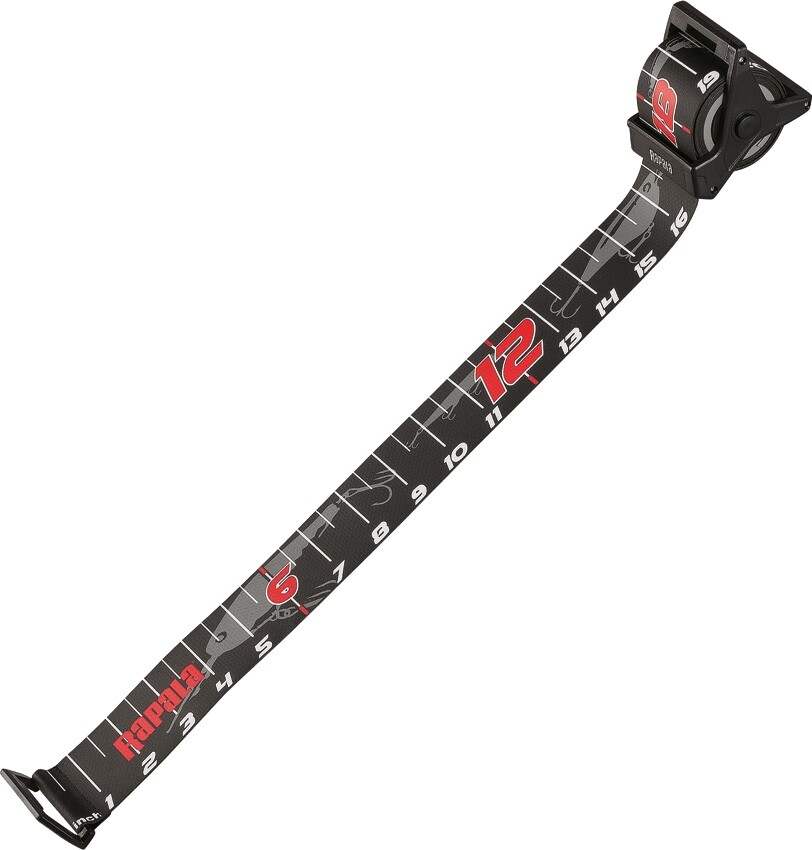 Rapala Retractable Ruler 60in Spring-Loaded Easy to Read UV-Protected Waterproof