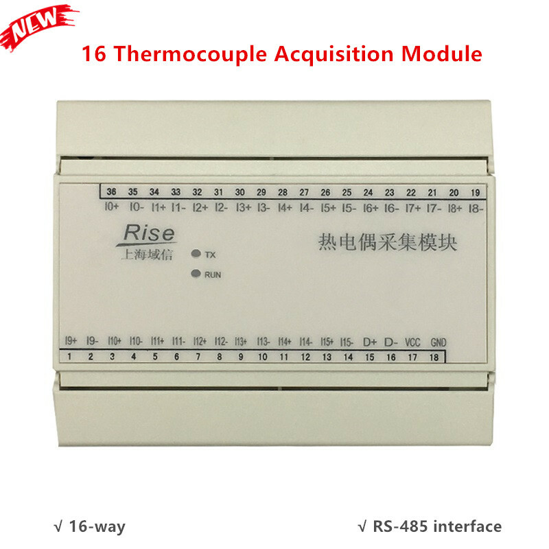 16-Way Data Acquisition System Module K Thermocouple Temperature Transmitter