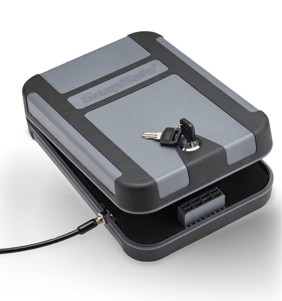 Snapsafe Treklite Lock Box w/ Key Lock-XL, TSA Lock Approved (Polycarbonate)