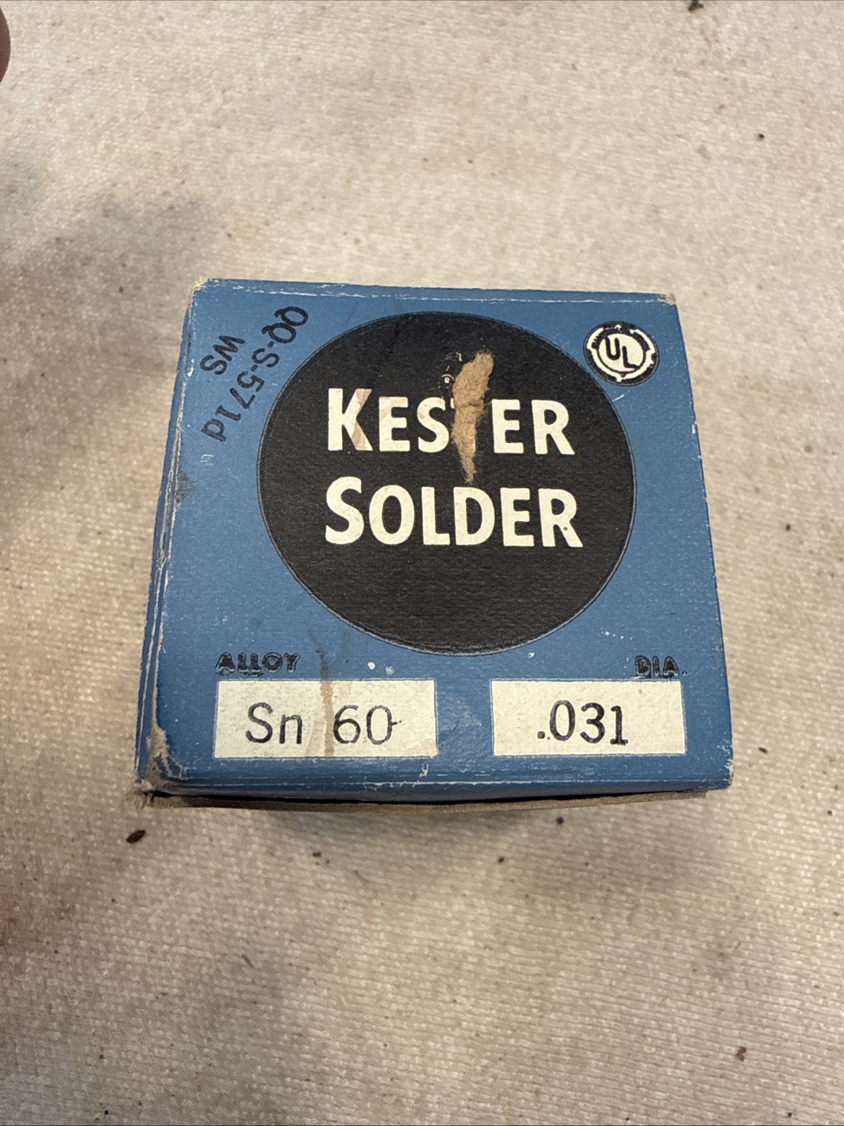 (1) Kester F-7-10 ALLOY 60 Solid Wire Solder 1 LB, Solid 0.031 New In The Box