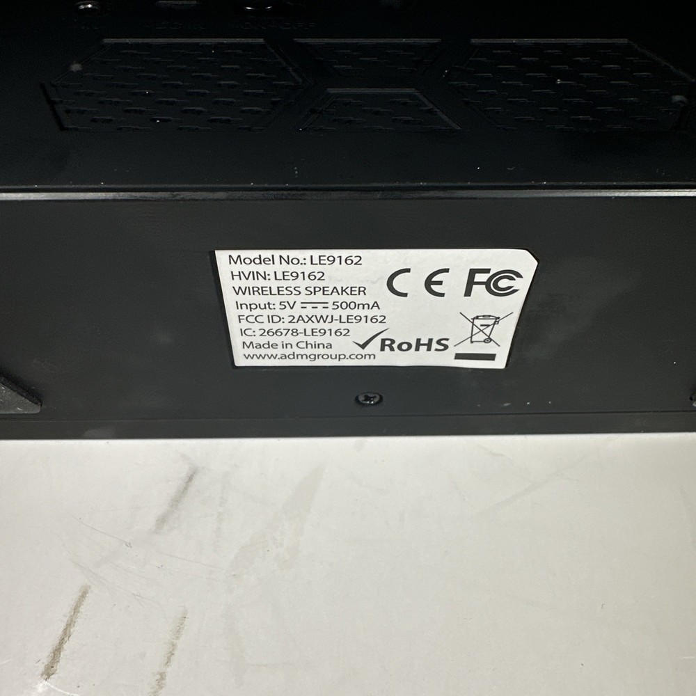 AZZARO PARFUMS Portable Wireless Speaker - tested working