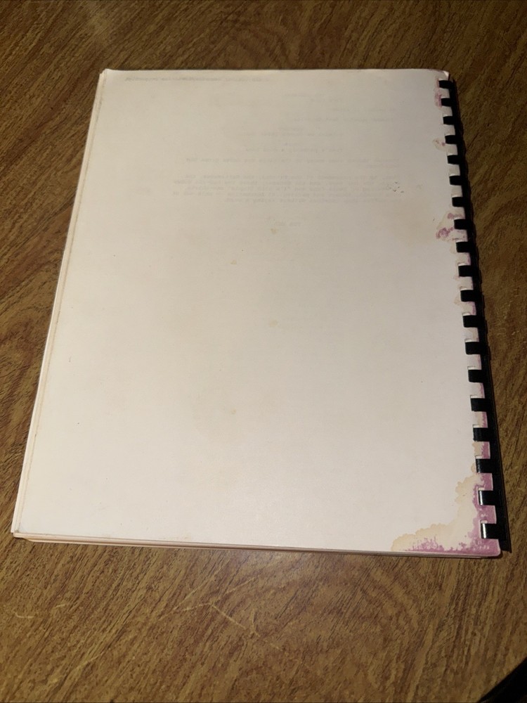 Pulp Fiction Script Print Quentin Tarantino Spiral Bound Last Draft