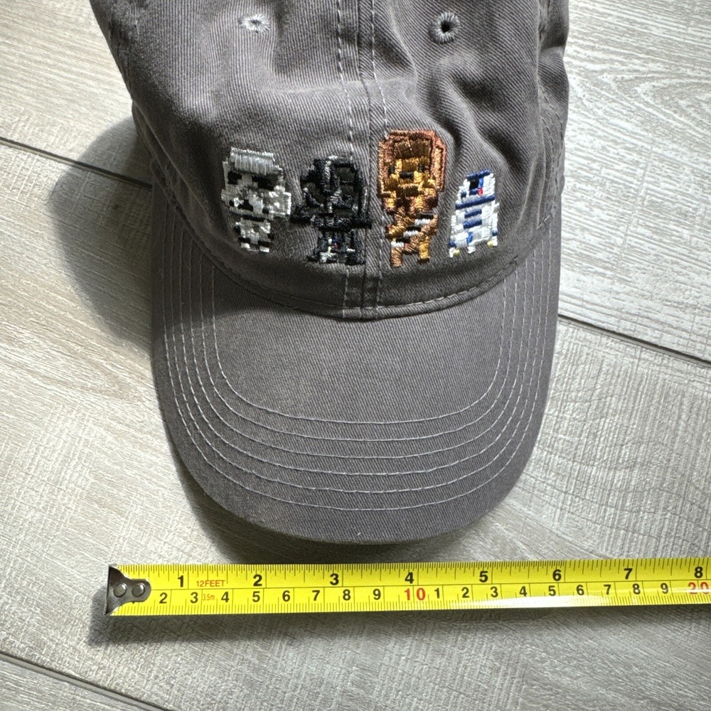 Star Wars Gray Distressed Storm Trooper Darth Chewbacca R2D2 Adjustable Hat