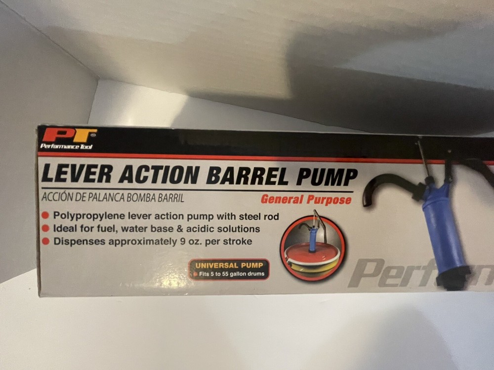 NEW Performance Tool Lever Action Barrel Pump General Purpose W54268
