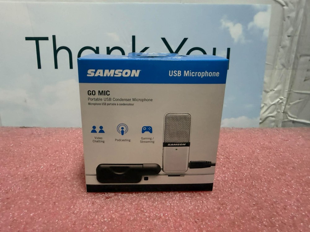 Samson GOMIC Go Mic Portable USB Condenser Microphone Kit Broadcast/Streaming