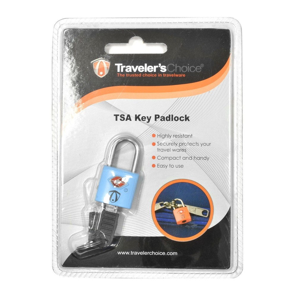 2 Pack TSA Approved Padlock w/ Key Set for Secure Protected Luggage