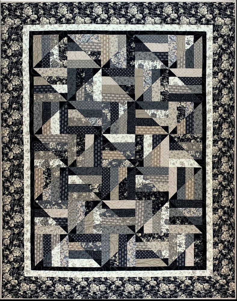 #455 Simple Illusions Quilt Pattern Crib Throw Twin Queen King