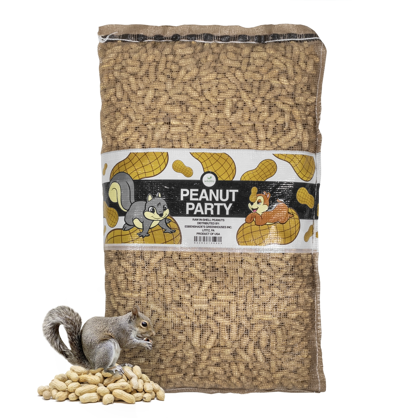 Wildlife Elements In-Shell Peanuts For Birds, Squirrels, Wild Animal Food, 25 LB