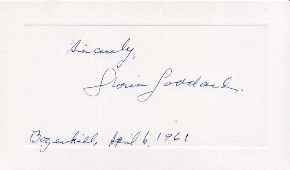 Gloria Goddard- Signed Notecard