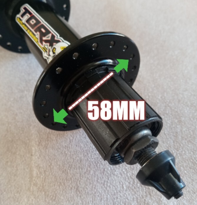 Fat bike rear hub 170mm QR 8/9/10 speed 36h aluminum Cassette disc type.