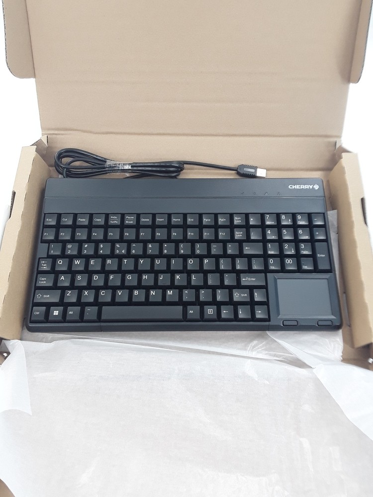 Cherry G86-62401 Compact Keyboard - Integrated Touchpad - USB (G86-62401EUADAA)