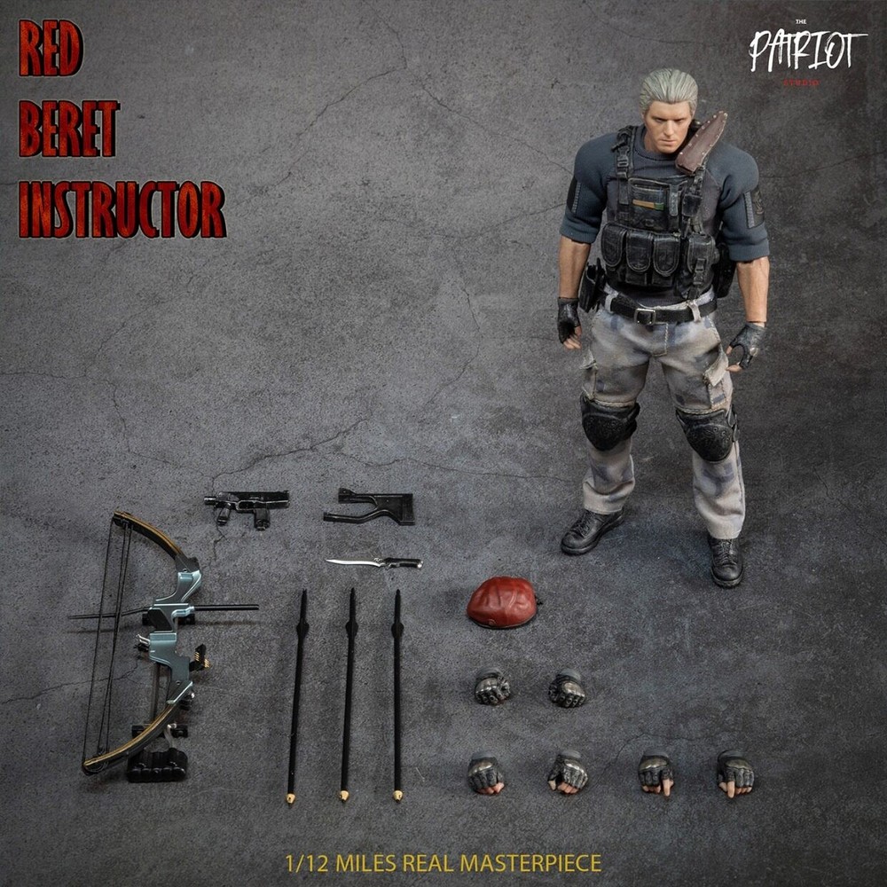 Patriot Studio 1/ 12 Special Forces Red Beret Instructor Jack Crowsa Type-A