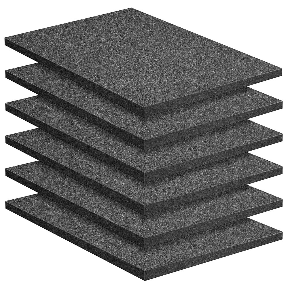 Polyurethane Foam Sheets Tool Box Pads Cuttable Inserts 16x12x1 Inch 6 PCS
