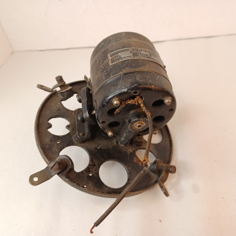 L. S. Gordon Phonograph Record Player Motor Assembly Vintage