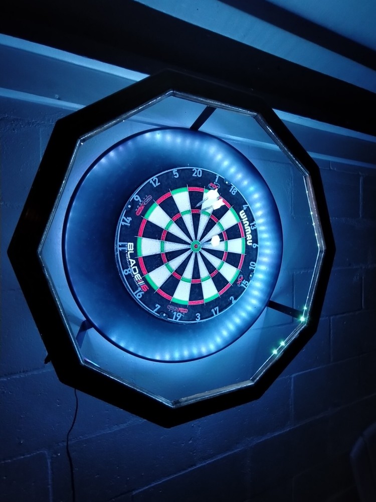 Custom Lighting System - Steel Tip dart Board