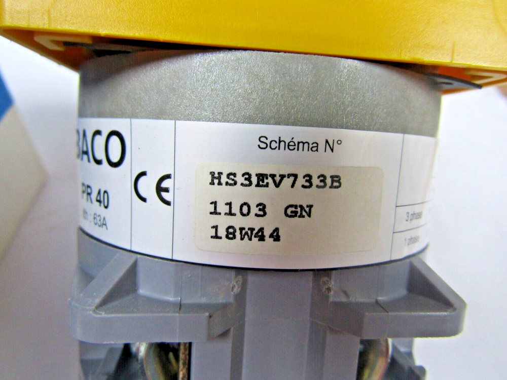 🔥 NEW BACO CONTROLS HS3EV733-IP65 ROTARY CAM SWITCH DISCONNECT OPERATOR 50 AMP