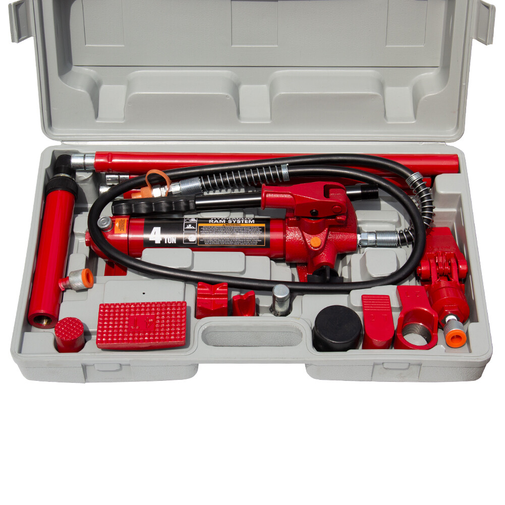 BIG RED Torin Portable Hydraulic Ram Auto Body Frame Repair Kit 4 Ton (8000lbs)