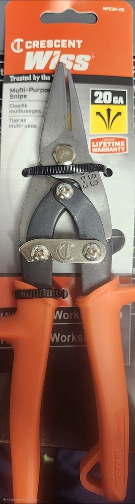 Crescent Wiss MPC3N-06 Multi-Purpose 9" Snips - Precision Cutting Tool DIY