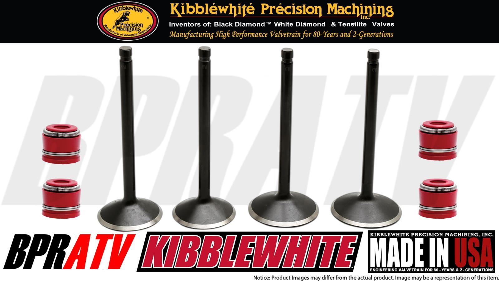 2002-2006 Honda CRF450R Kibblewhite Intake Exhaust Valves RED Seals Complete Kit