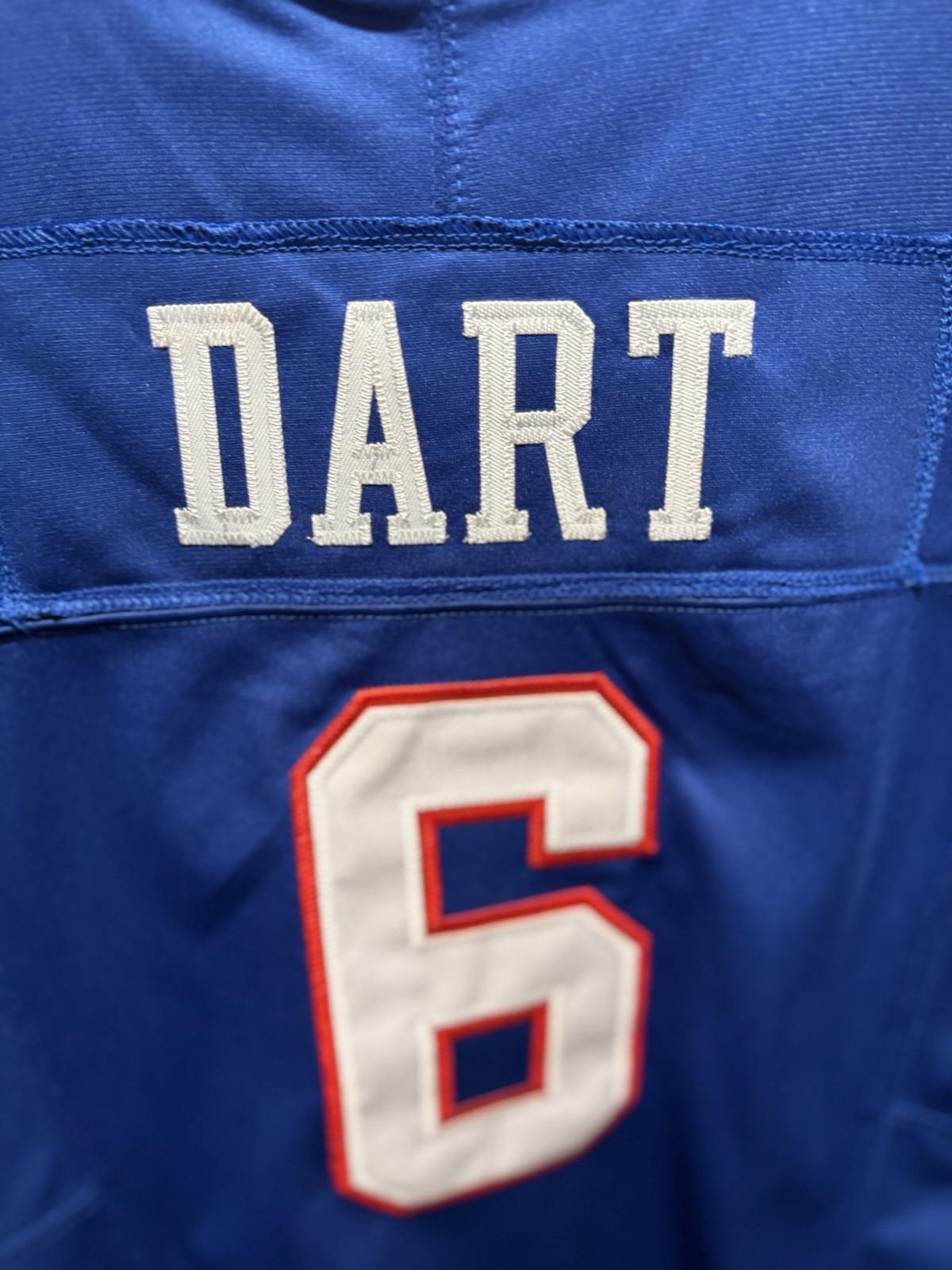 New! Jaxson Dart Youth Large (age 14-16) New York Giants Stitched Jersey