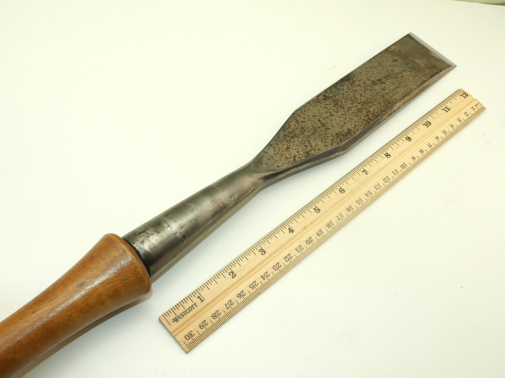 Old tools Large Vintage 2" timber framing slick chisel