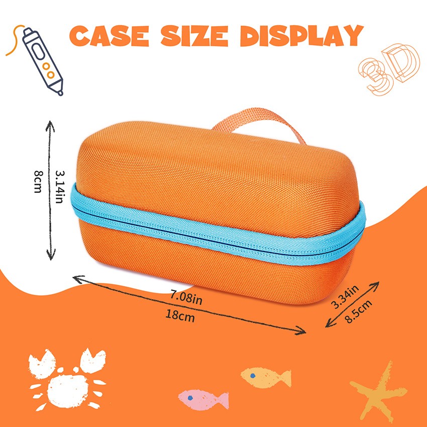 Storage Organizer Carrying Case Pouch for 3Doodler Start+ Essentials 3D Pen Set
