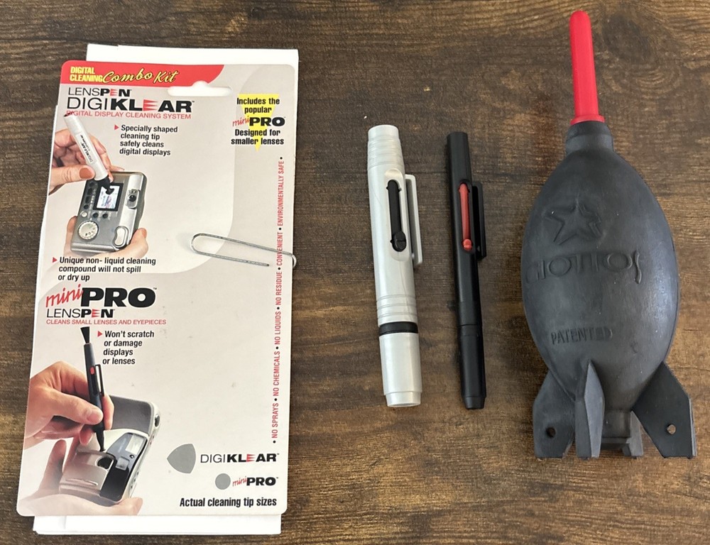 Giottos Large Rocket Air Blaster, Lenspen MiniPRO & DigiKlear 3PC Set