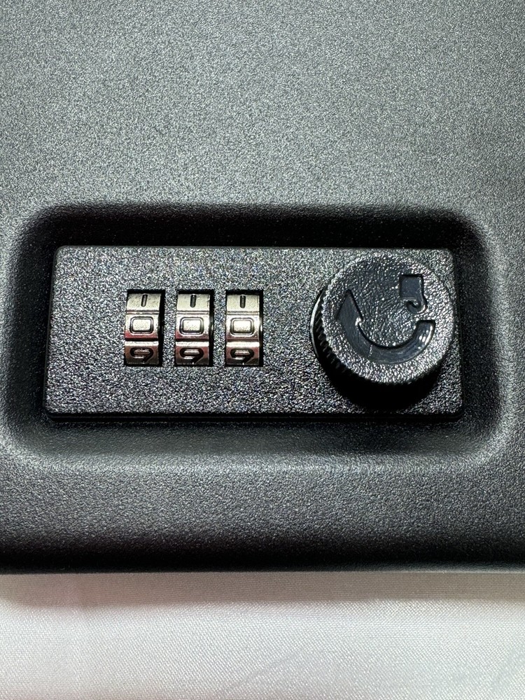 Gun Safe Combination Lock Box 3 Digit Code Security Cable Compact Portable