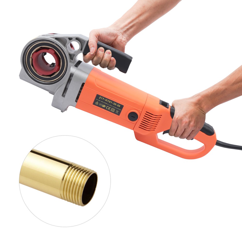 1/2" - 2" Electric Pipe Threader Pipe Threading Machine 2300W 6 Dies