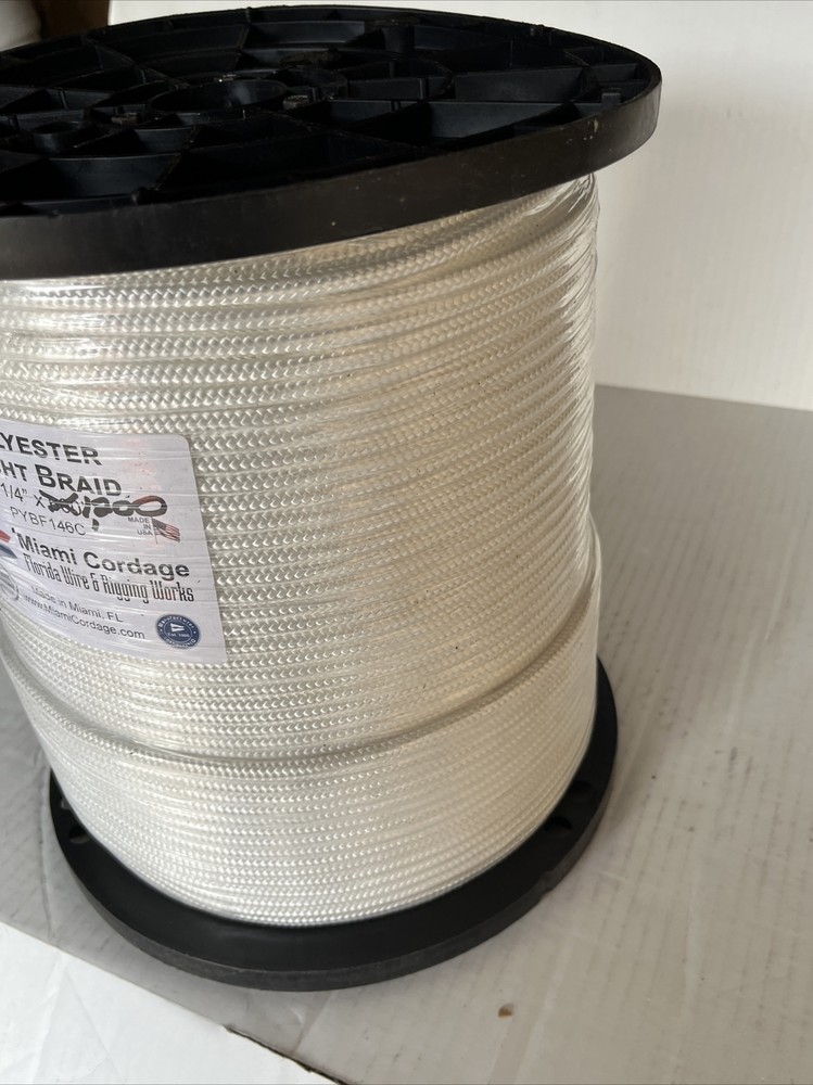 1/4 x 1,200 Ft Braid-Yacht Braid polyester rope