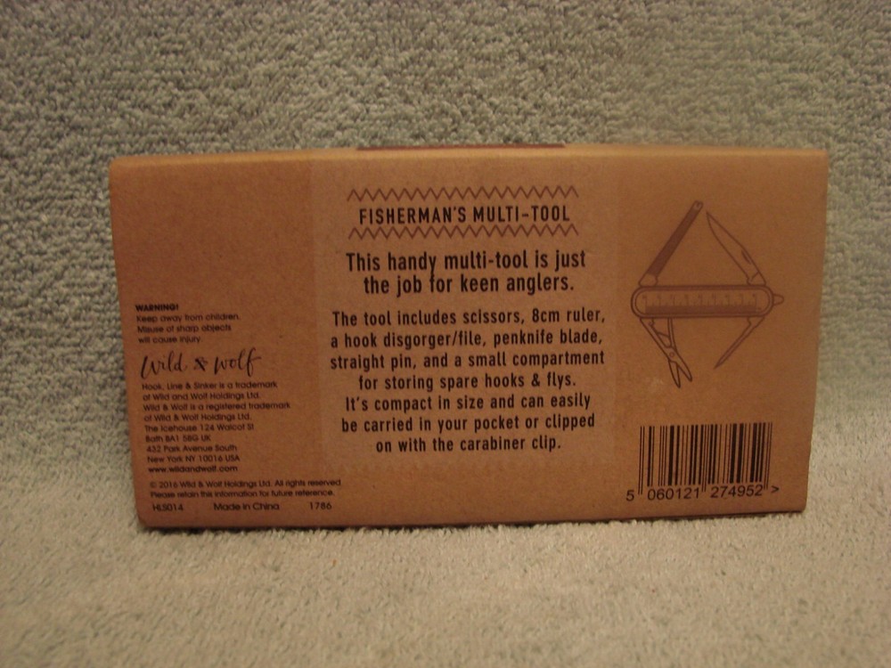 Wild & Wolf Hook Line & Sinker Fisherman's Multi-Tool