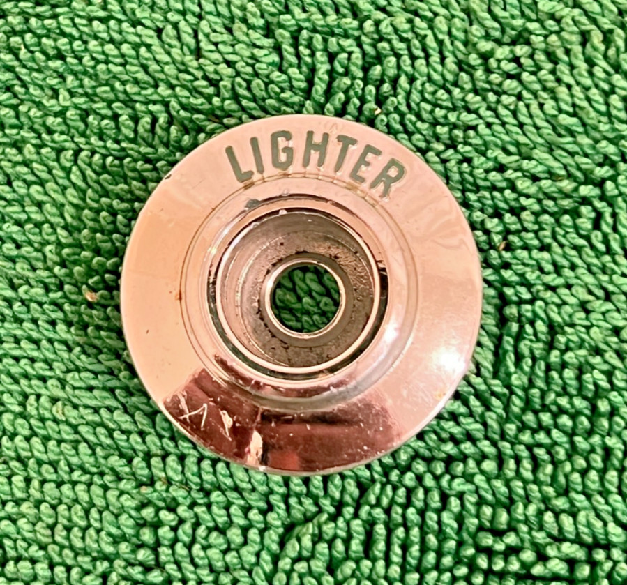 Vintage Ford Chrome Plastic Lighter Bezel