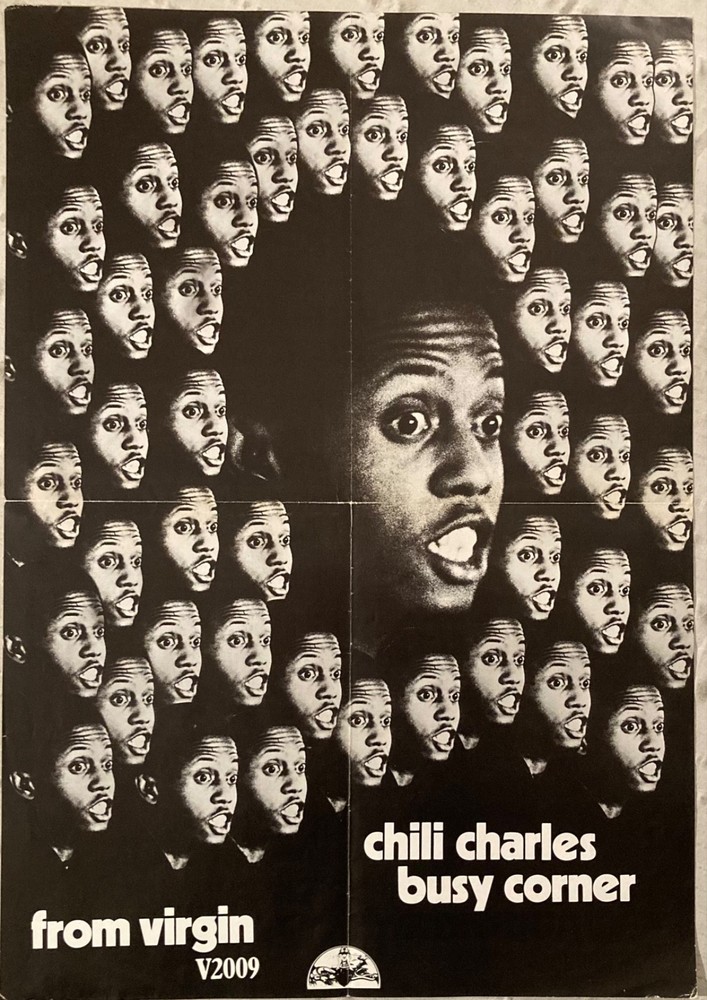 Chili Charles 1974 Promo Poster Busy Corner Virgin Records O