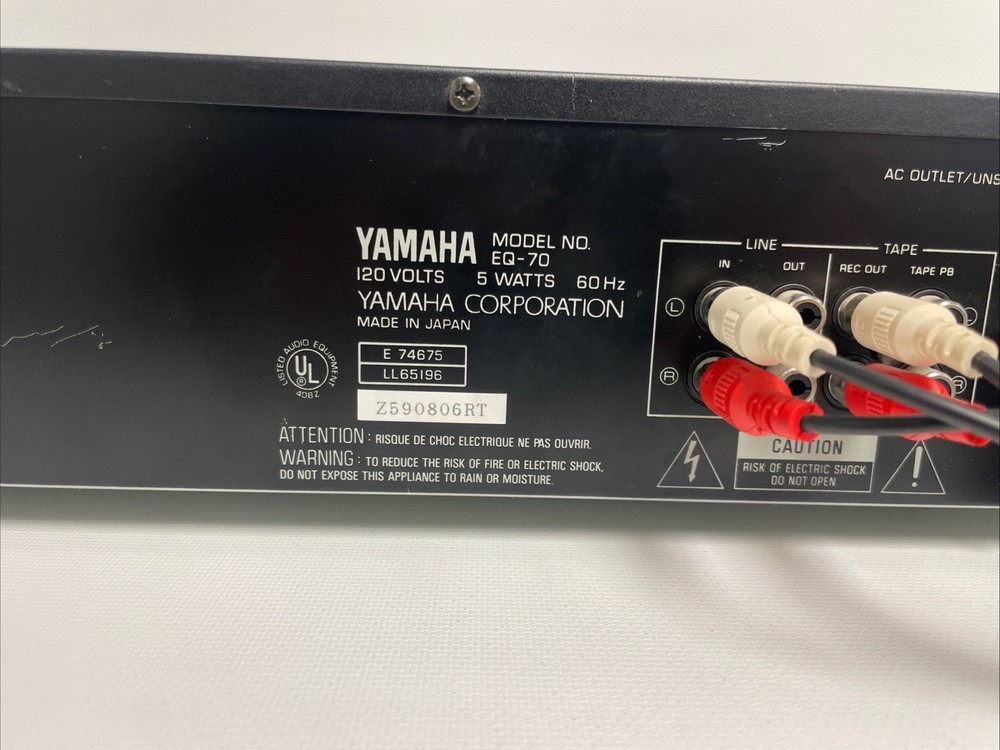 Yamaha EQ-70 Natural Sound Graphic Equalizer