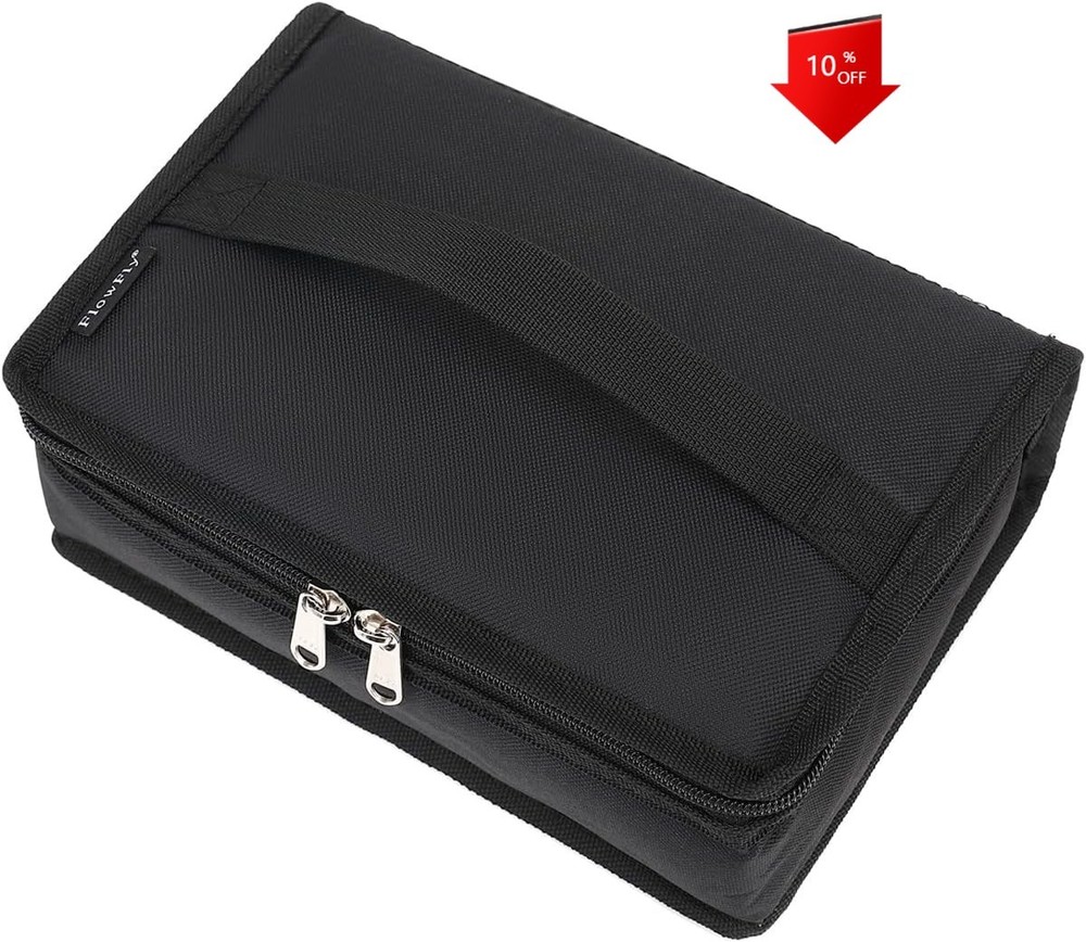 Compact Insulated Lunch Box Portable Soft Case Mini Cooler Bag Black