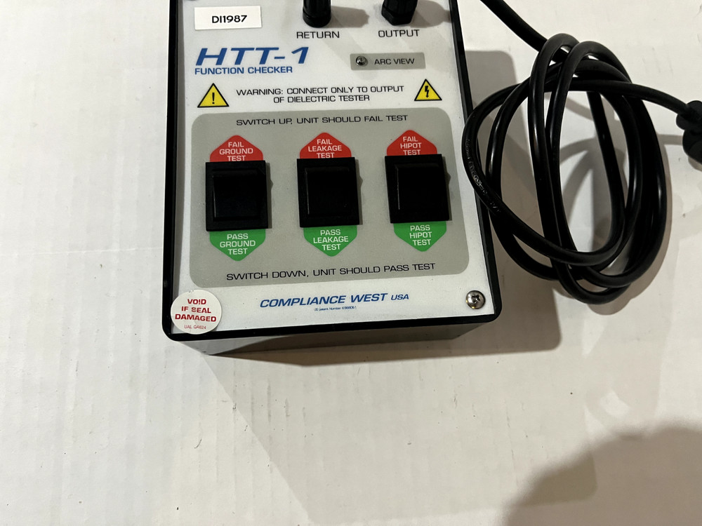 Compliance West HTT-1 Function Hipot Ground Continuity Checker